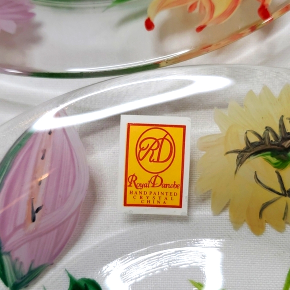 Hand Painted Plate Set NWOT - Picture 3 of 6